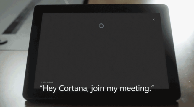Cortana screen